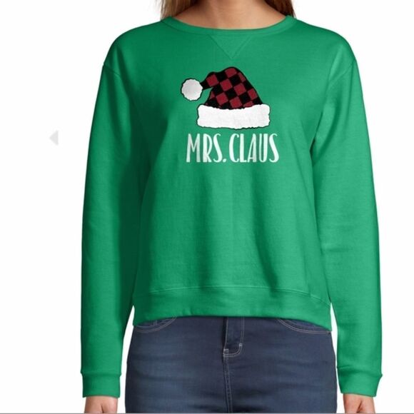 NWT Hanes Women’s Holiday Sweatshirt - Picture 4 of 7